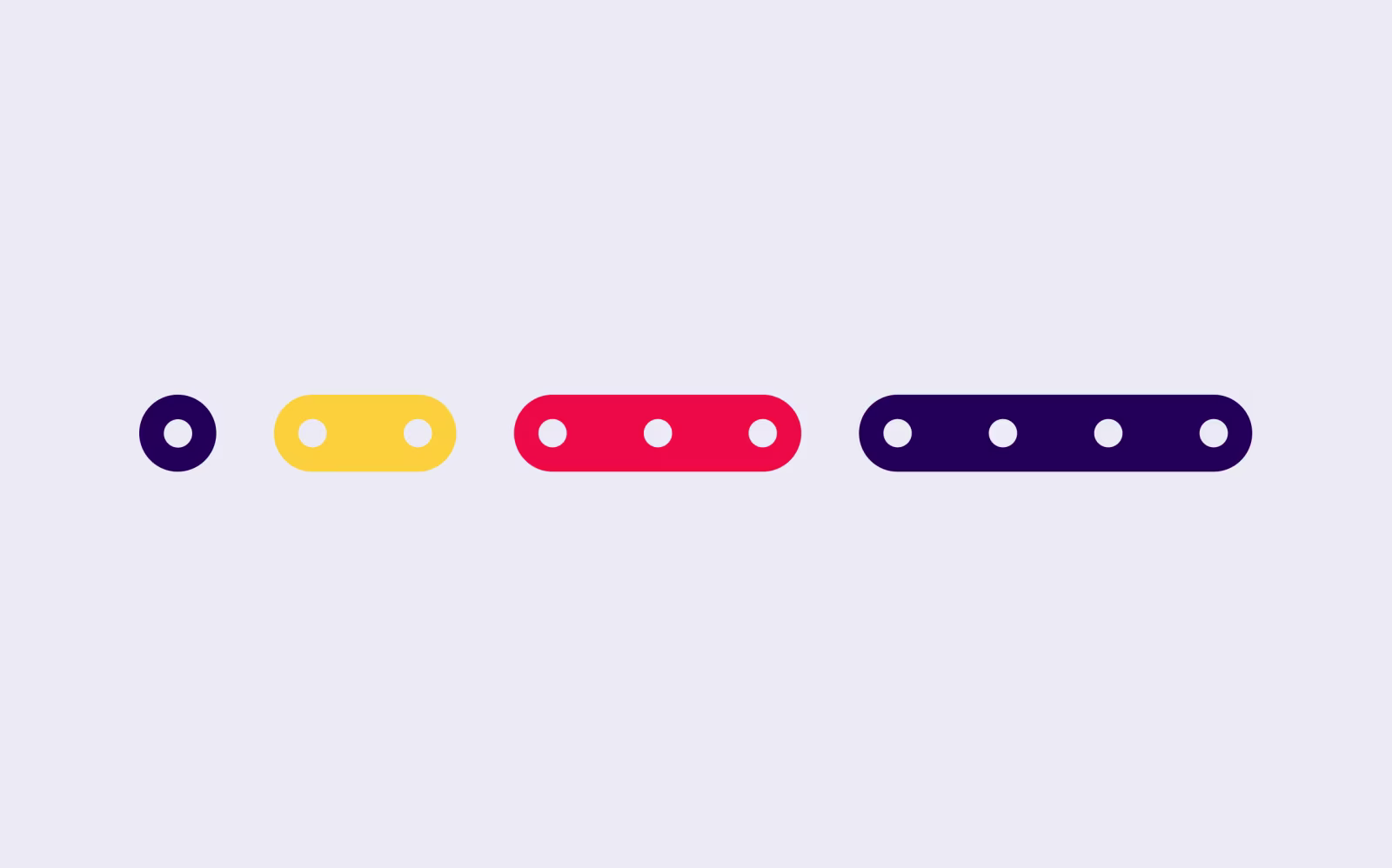 Illustration of a few lines in different lengths
